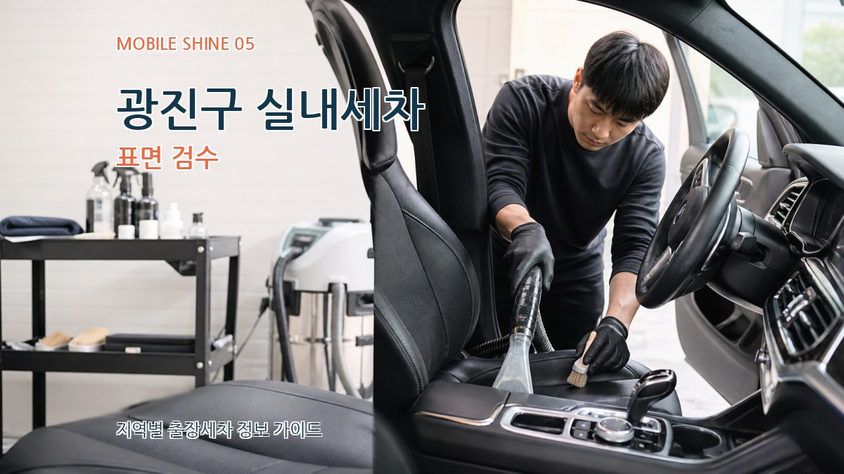 광진구 실내세차 표면 검수