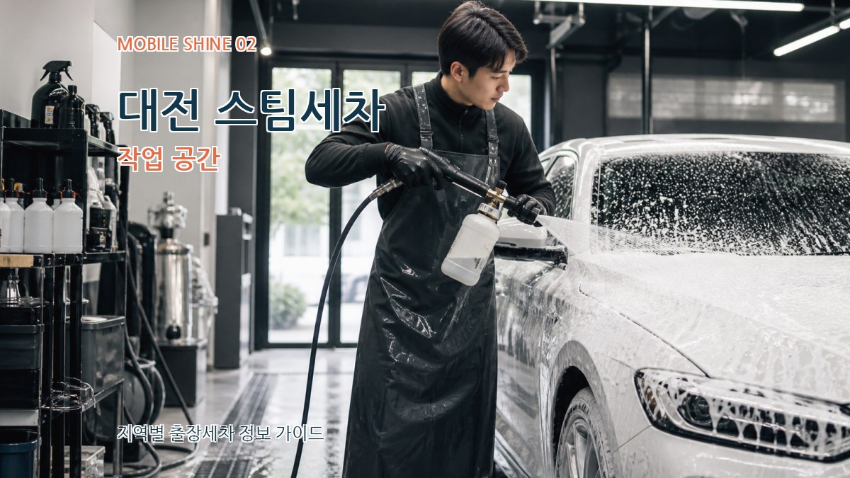대전 스팀세차 작업 공간