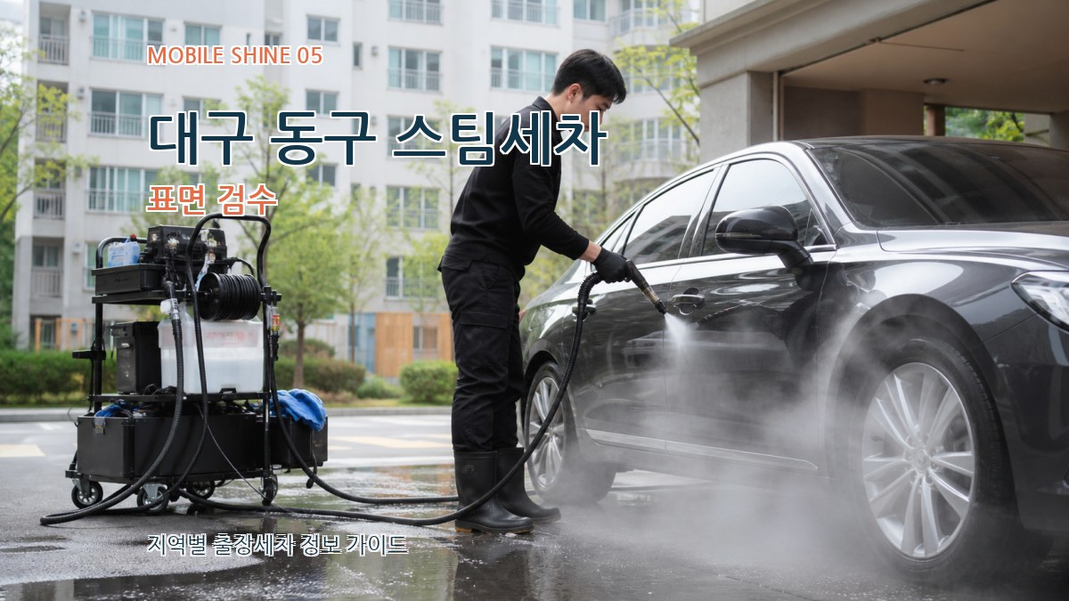 대구 동구 스팀세차 표면 검수