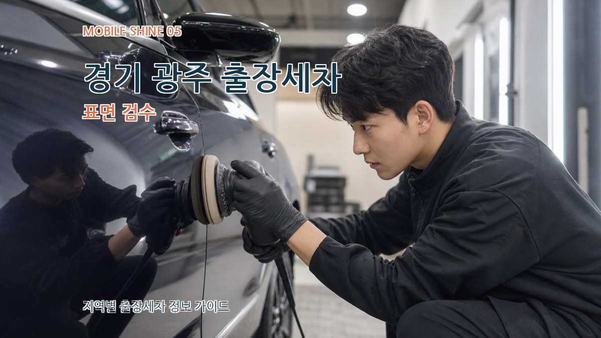 경기 광주 출장세차 표면 검수