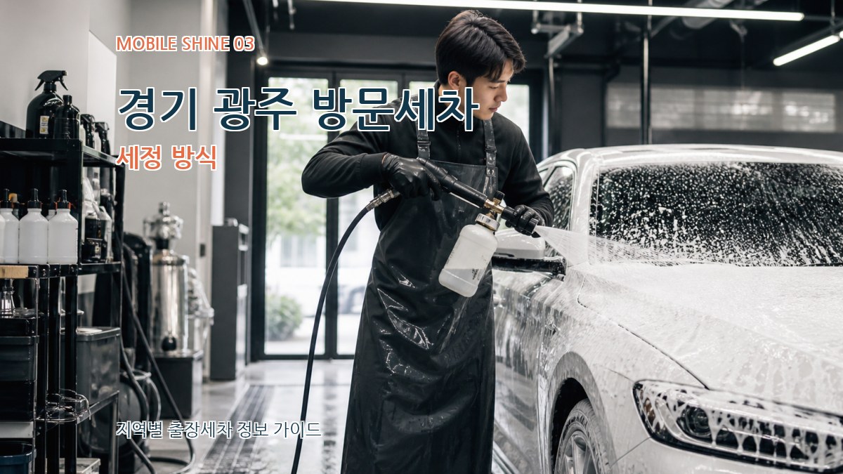 경기 광주 방문세차 세정 방식
