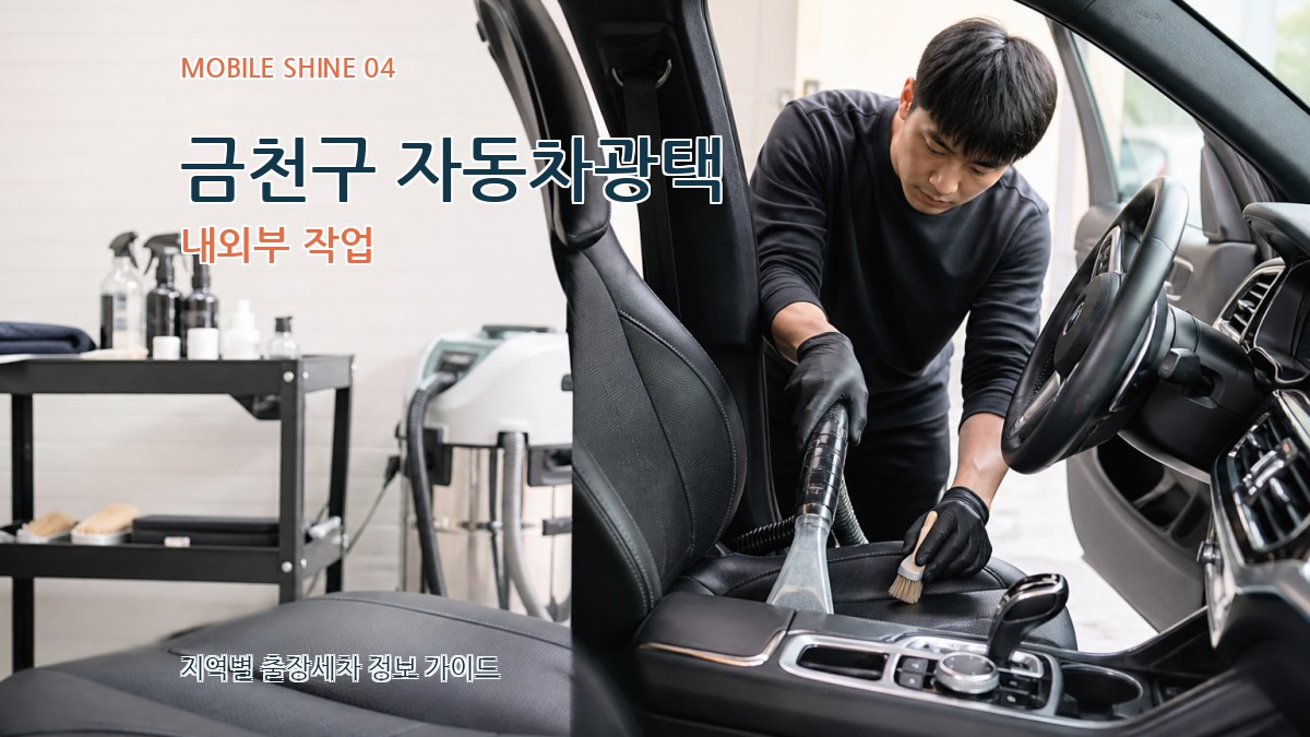 금천구 자동차광택 내외부 작업