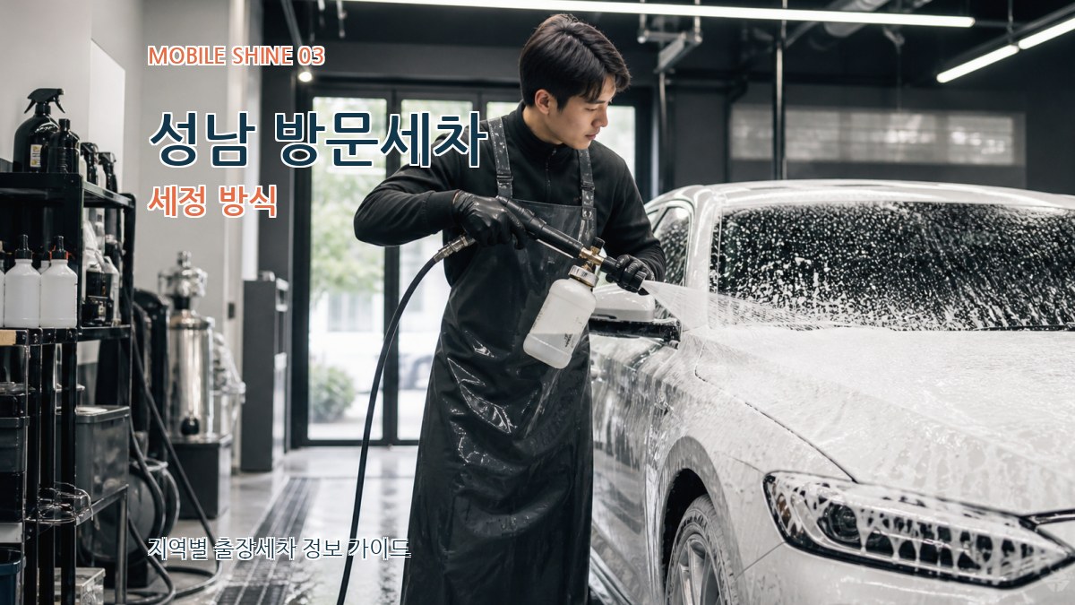 성남 방문세차 세정 방식