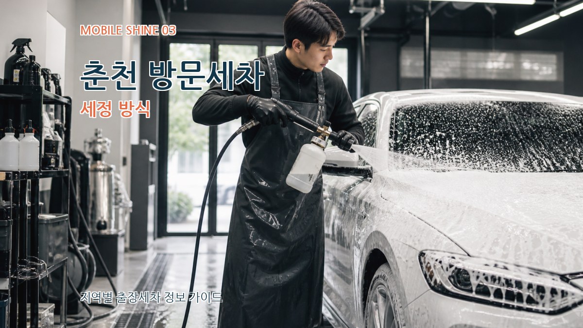 춘천 방문세차 세정 방식