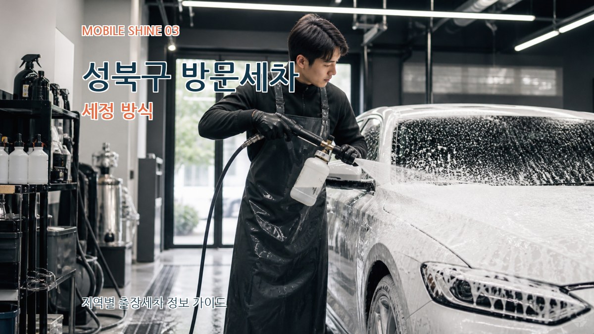 성북구 방문세차 세정 방식