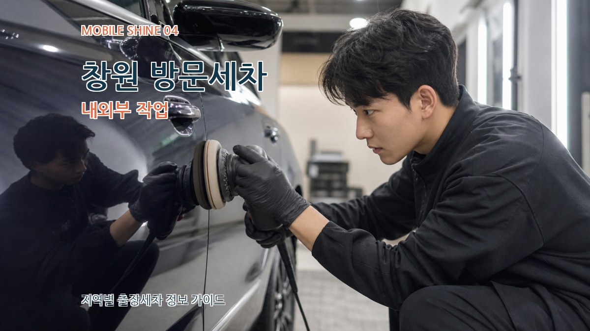 창원 방문세차 내외부 작업
