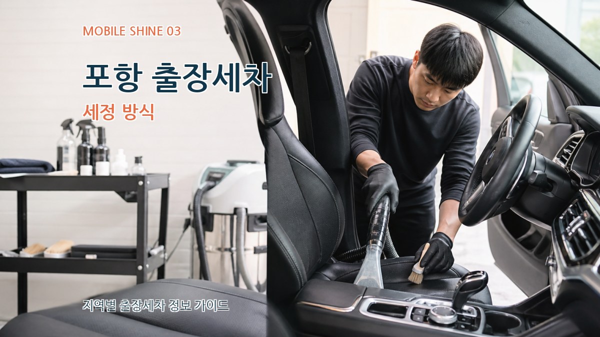 포항 출장세차 세정 방식