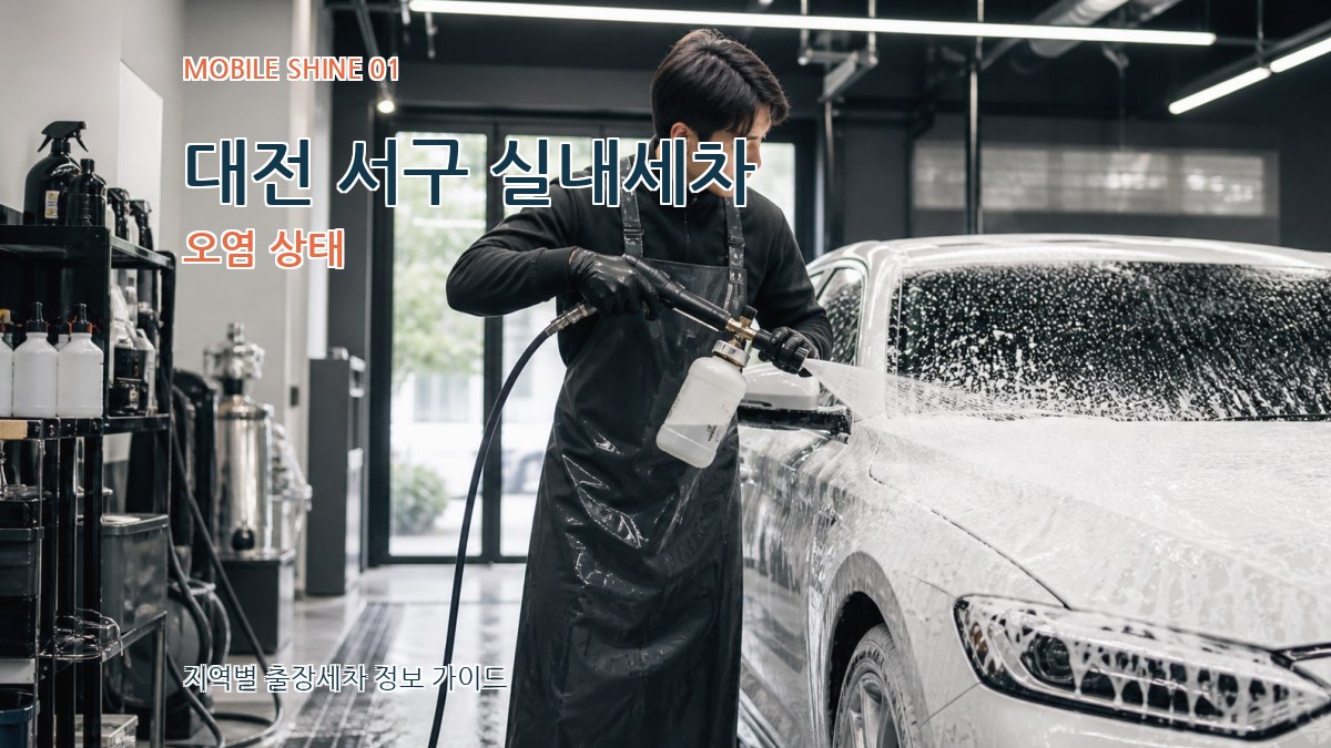 대전 서구 실내세차