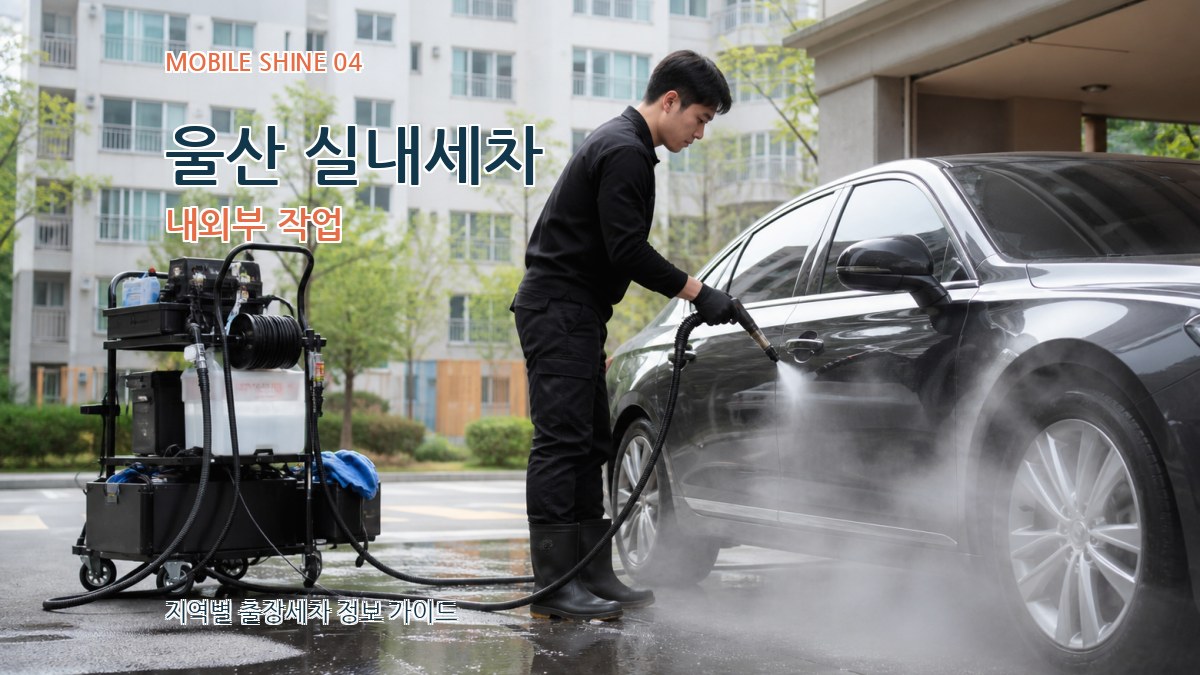 울산 실내세차 내외부 작업