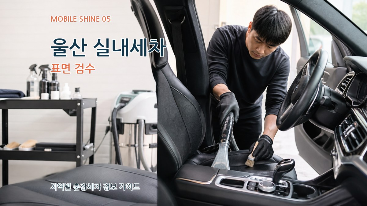 울산 실내세차 표면 검수