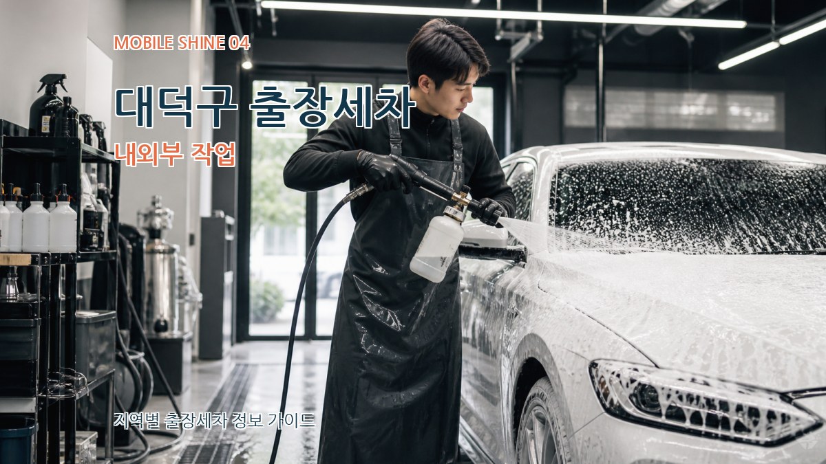 대덕구 출장세차 내외부 작업