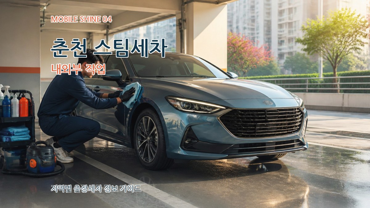 춘천 스팀세차 내외부 작업