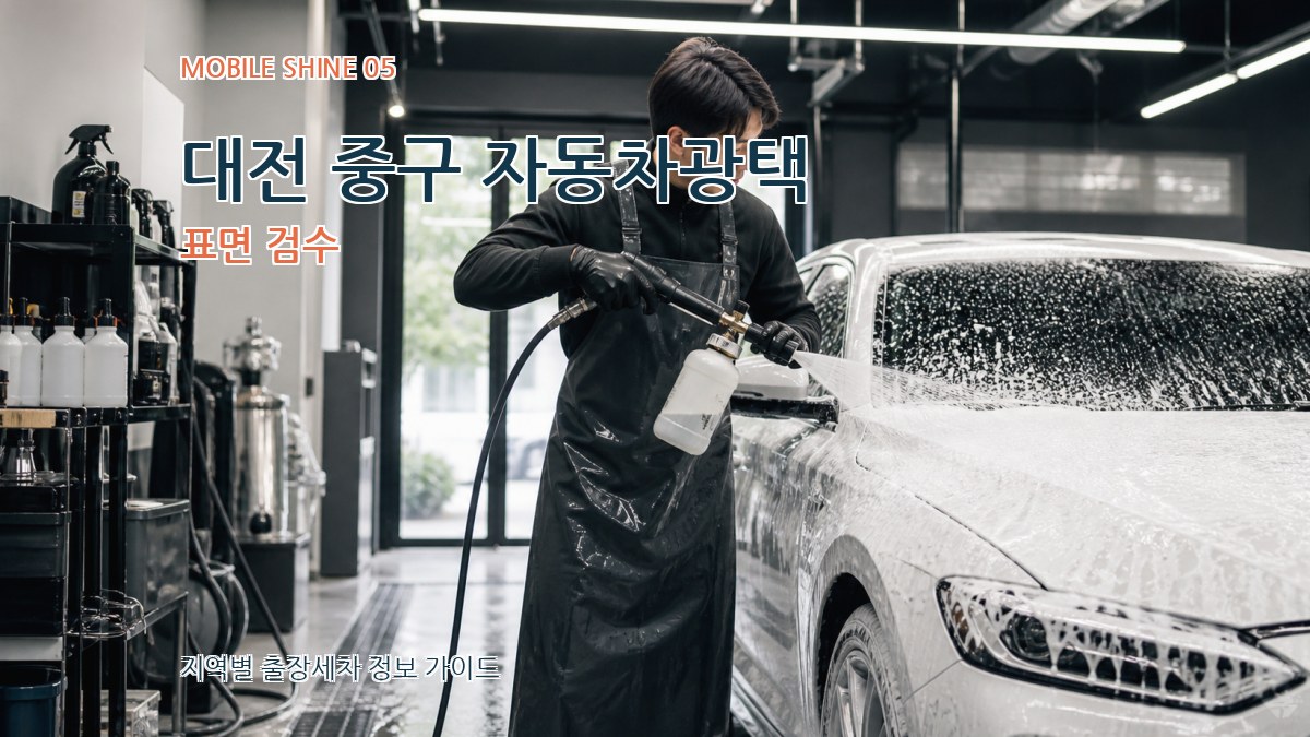 대전 중구 자동차광택 표면 검수