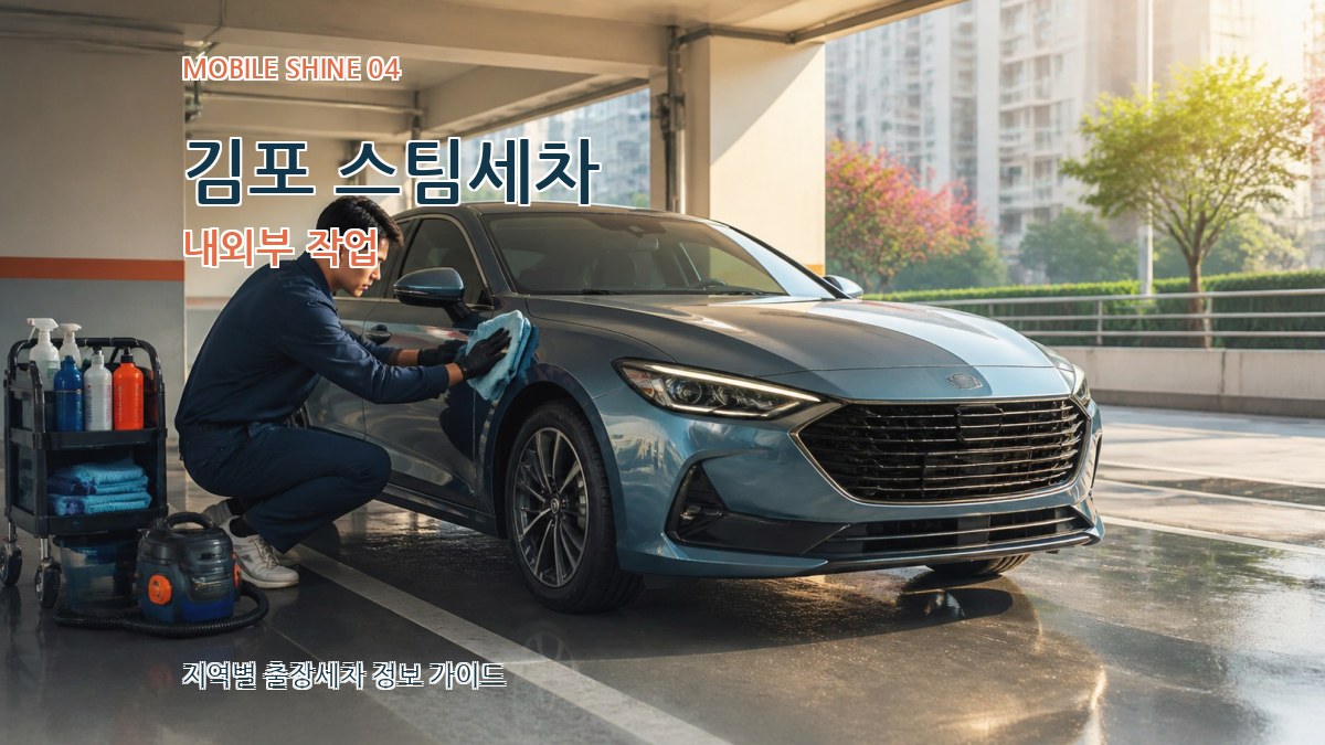 김포 스팀세차 내외부 작업