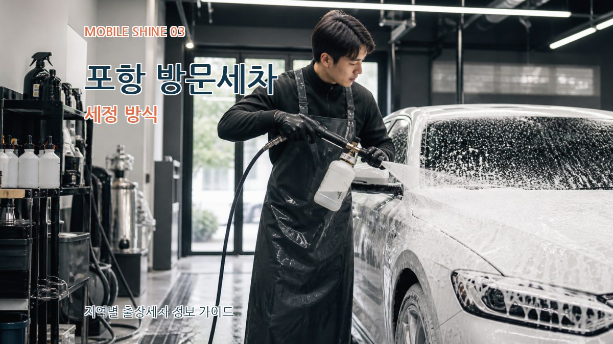 포항 방문세차 세정 방식