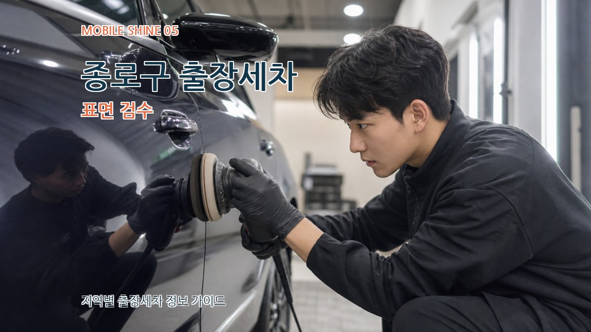 종로구 출장세차 표면 검수