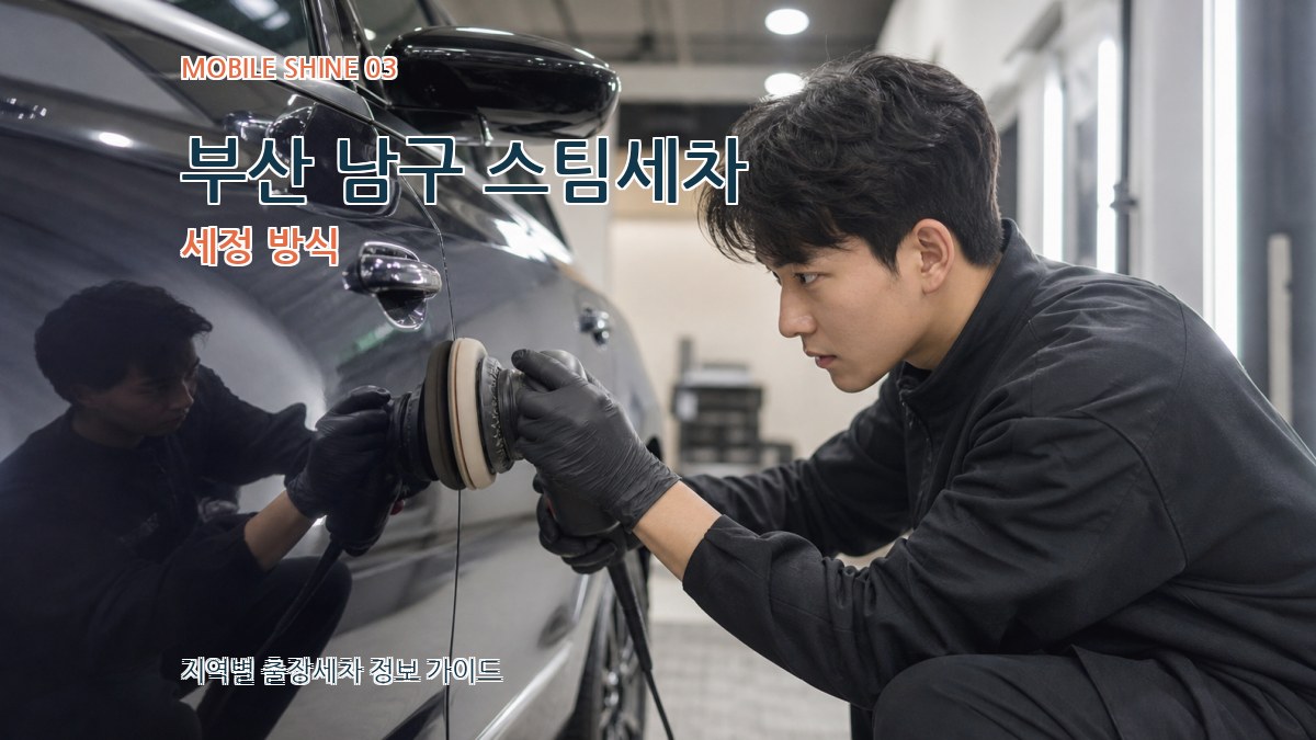 부산 남구 스팀세차 세정 방식