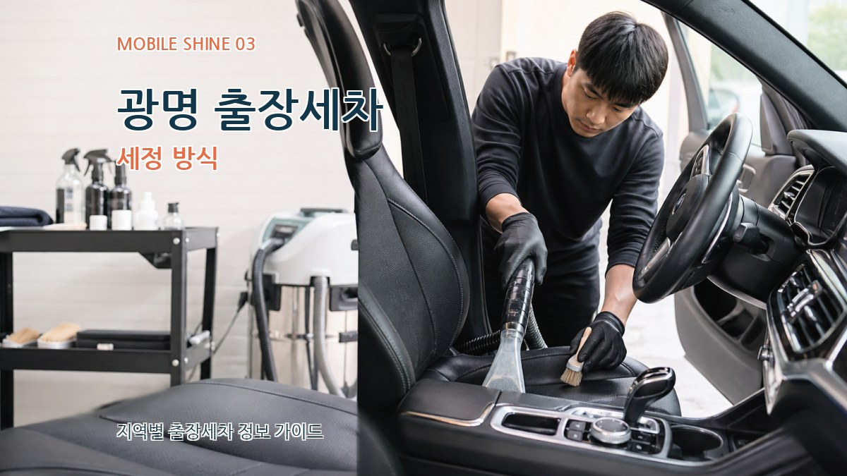 광명 출장세차 세정 방식