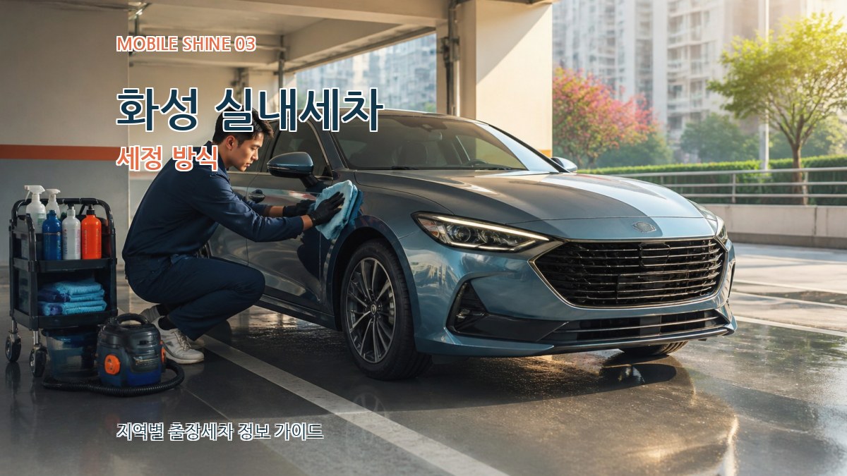 화성 실내세차 세정 방식