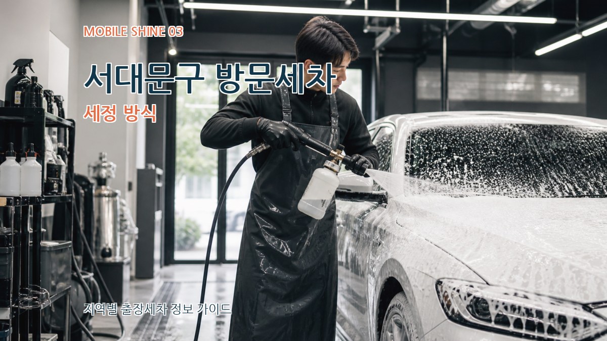 서대문구 방문세차 세정 방식