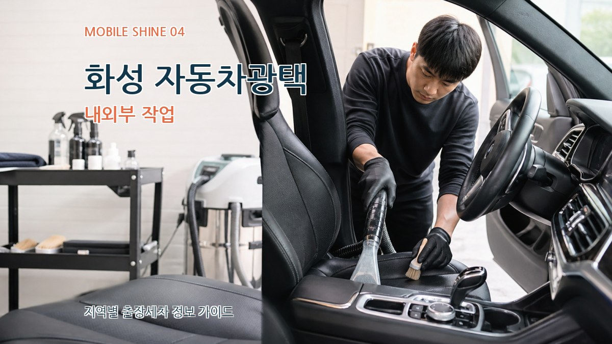 화성 자동차광택 내외부 작업