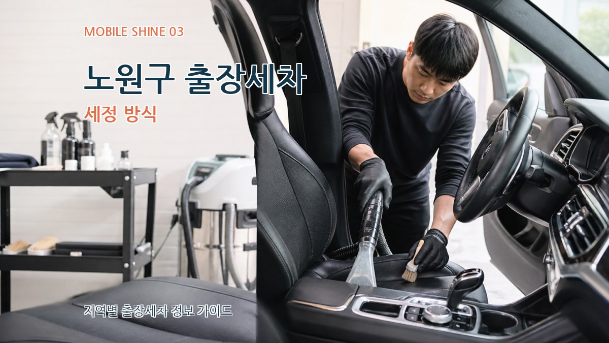 노원구 출장세차 세정 방식