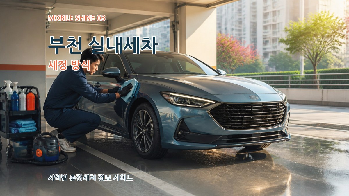 부천 실내세차 세정 방식