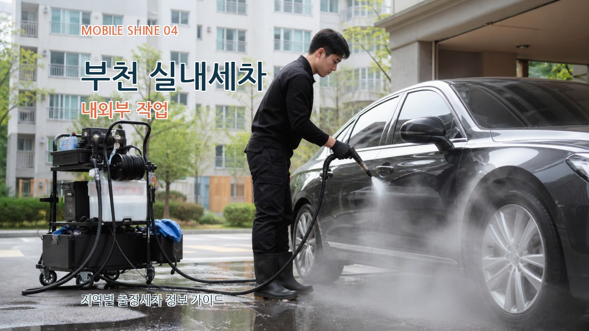 부천 실내세차 내외부 작업