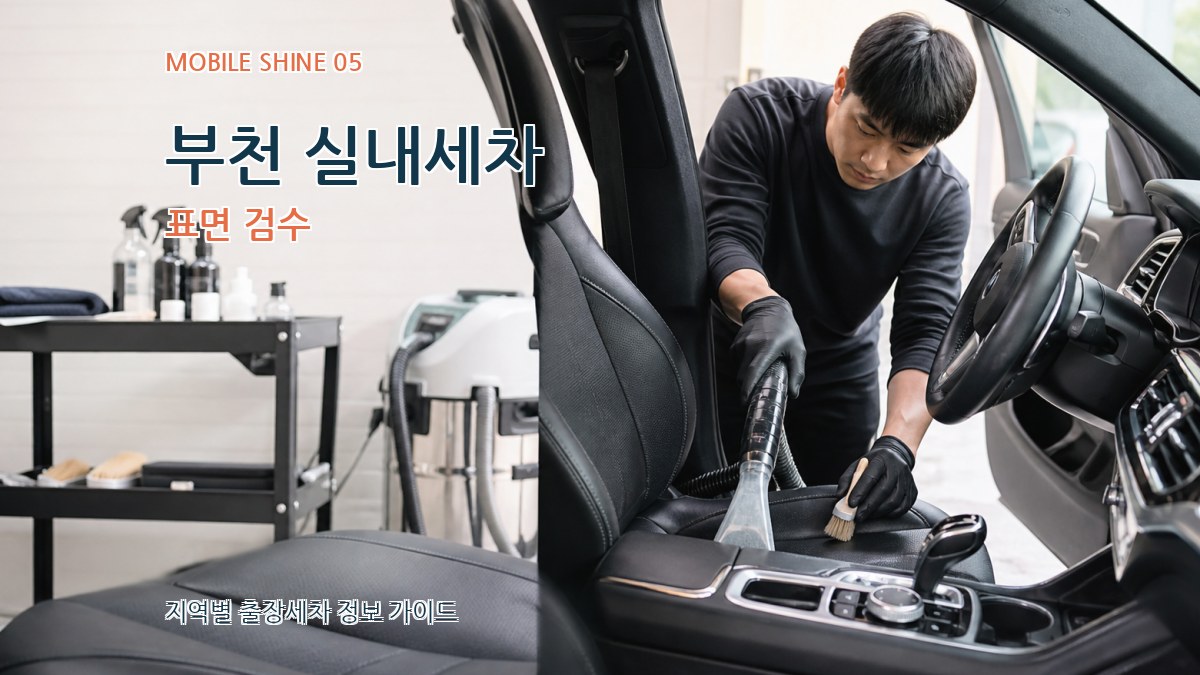 부천 실내세차 표면 검수