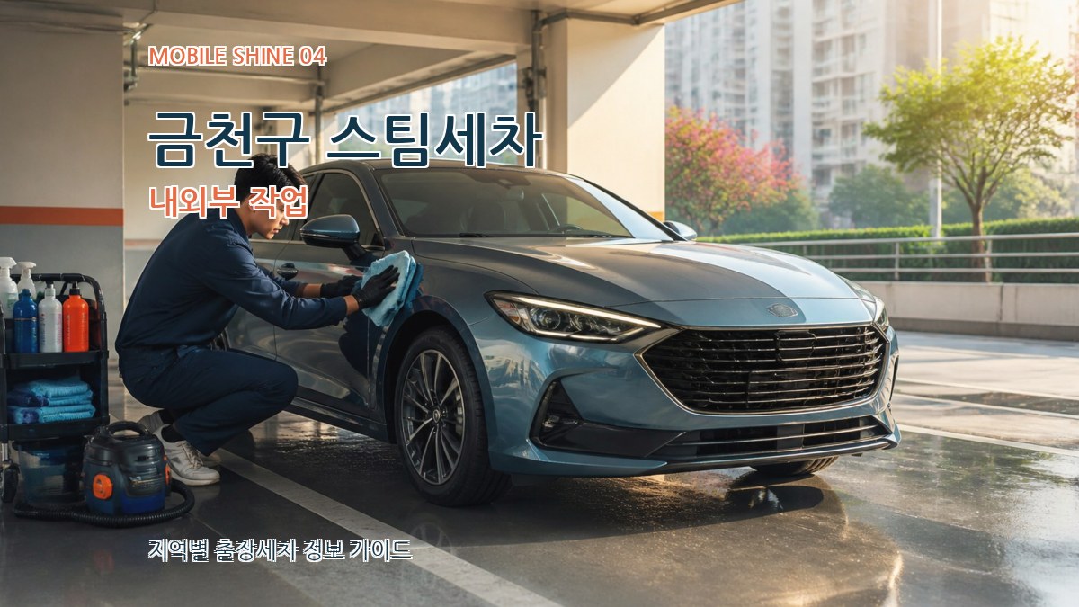 금천구 스팀세차 내외부 작업