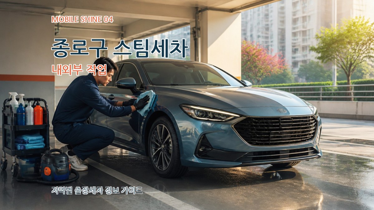 종로구 스팀세차 내외부 작업