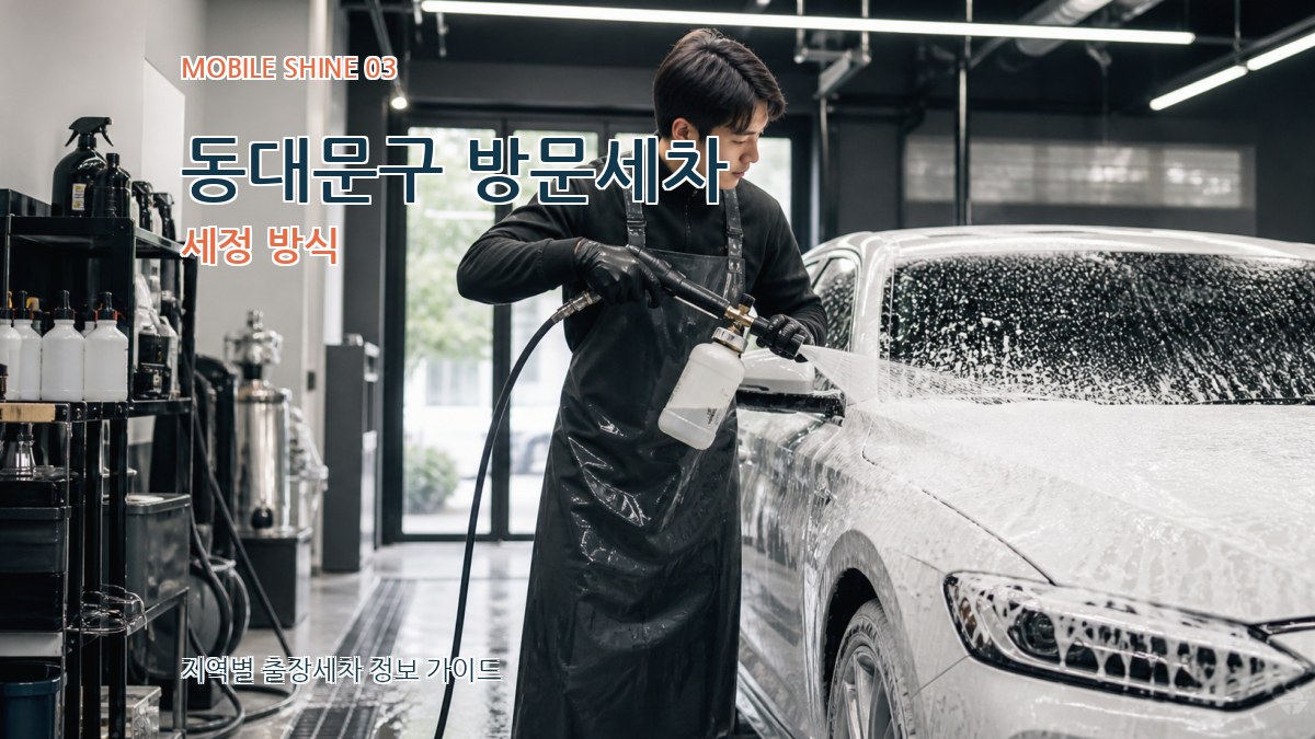 동대문구 방문세차 세정 방식