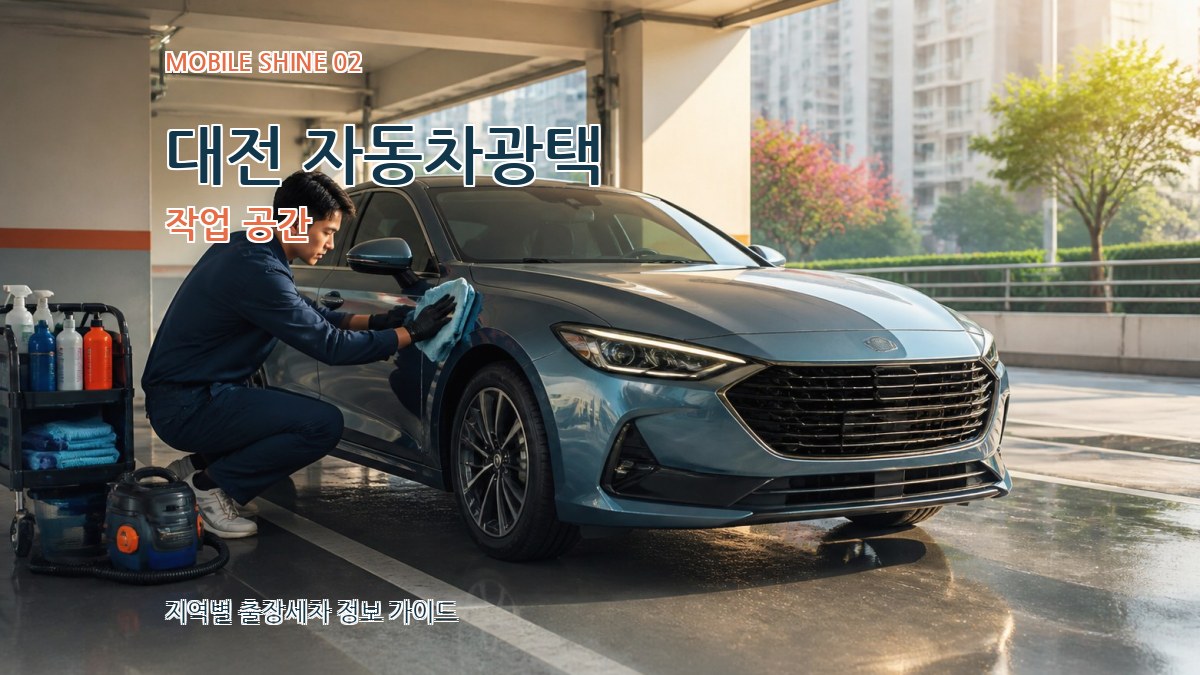 대전 자동차광택 작업 공간