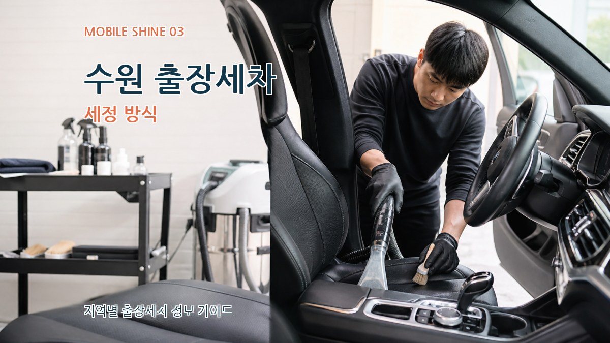 수원 출장세차 세정 방식