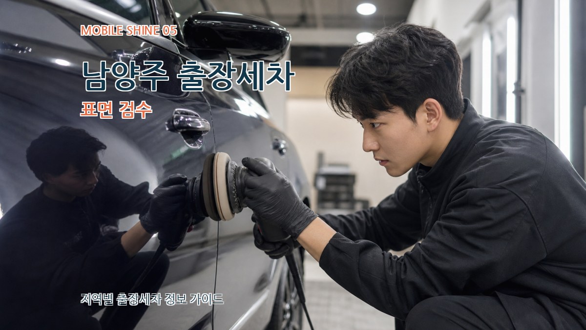 남양주 출장세차 표면 검수