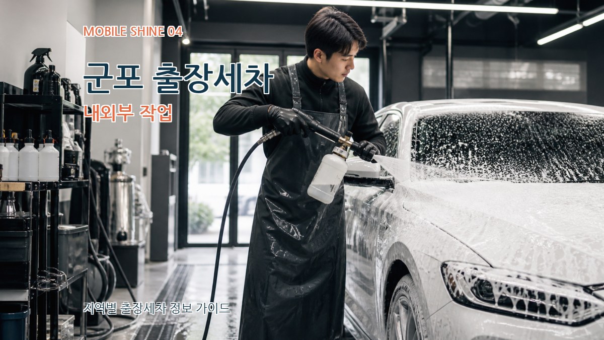 군포 출장세차 내외부 작업