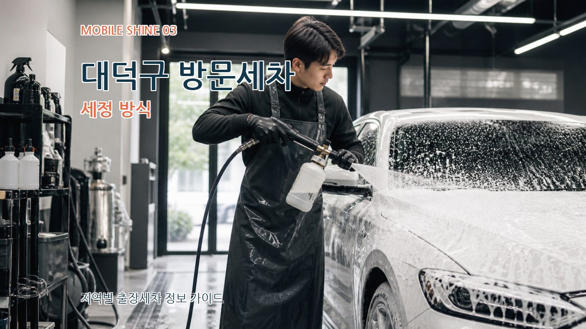 대덕구 방문세차 세정 방식