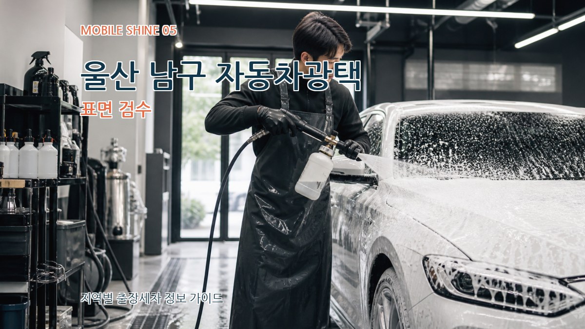 울산 남구 자동차광택 표면 검수