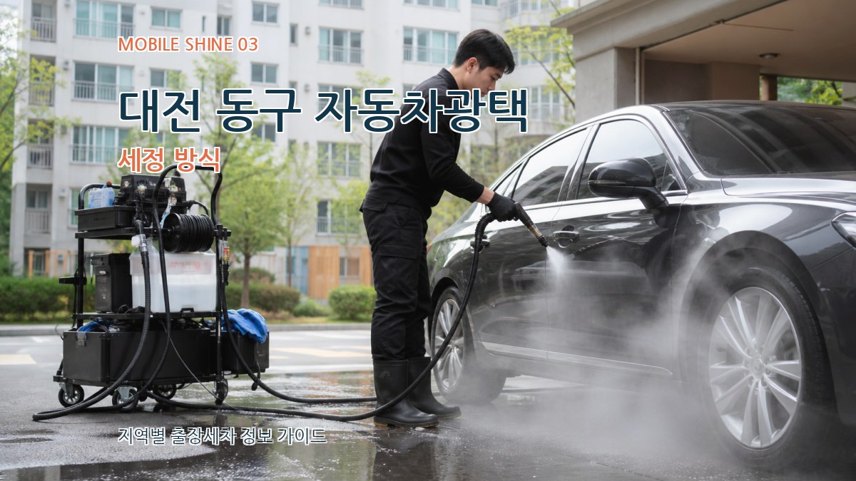 대전 동구 자동차광택 세정 방식