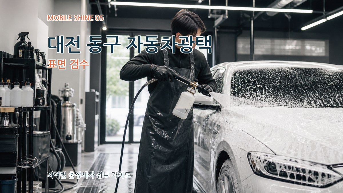 대전 동구 자동차광택 표면 검수