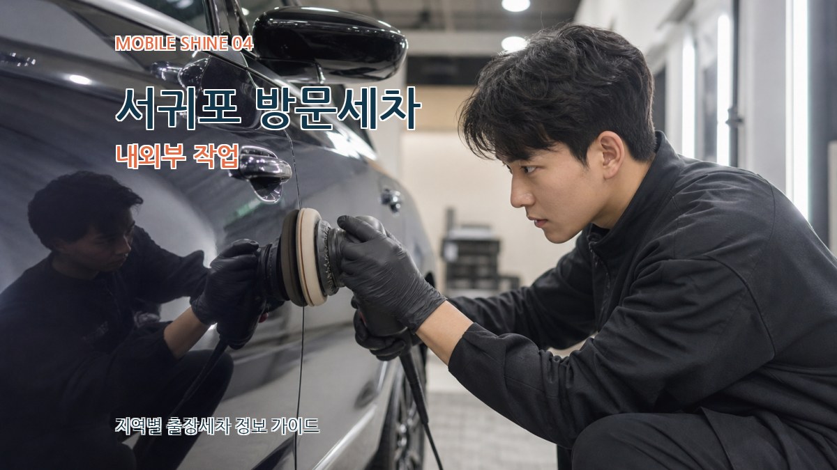 서귀포 방문세차 내외부 작업