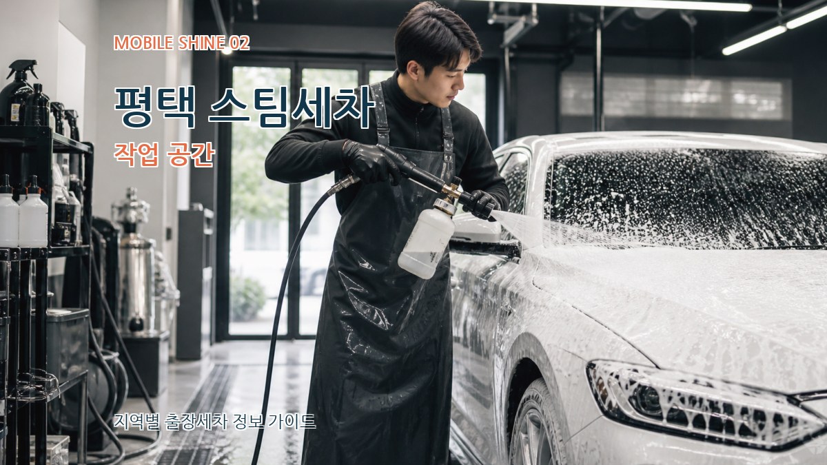 평택 스팀세차 작업 공간
