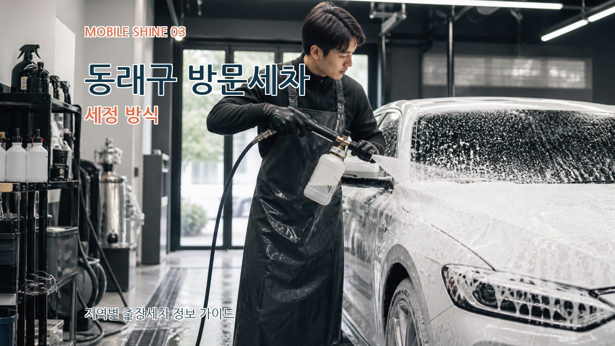 동래구 방문세차 세정 방식