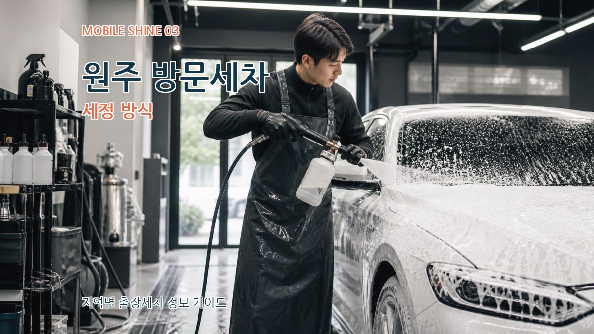 원주 방문세차 세정 방식