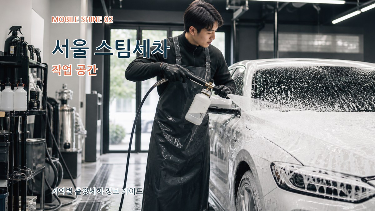 서울 스팀세차 작업 공간