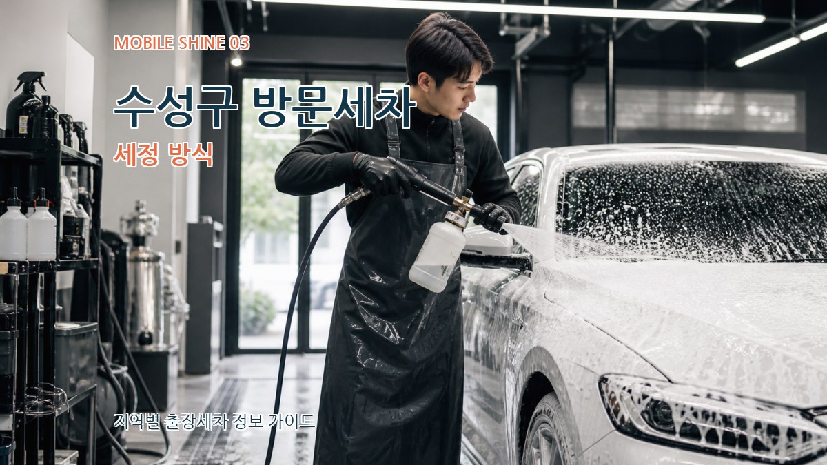 수성구 방문세차 세정 방식