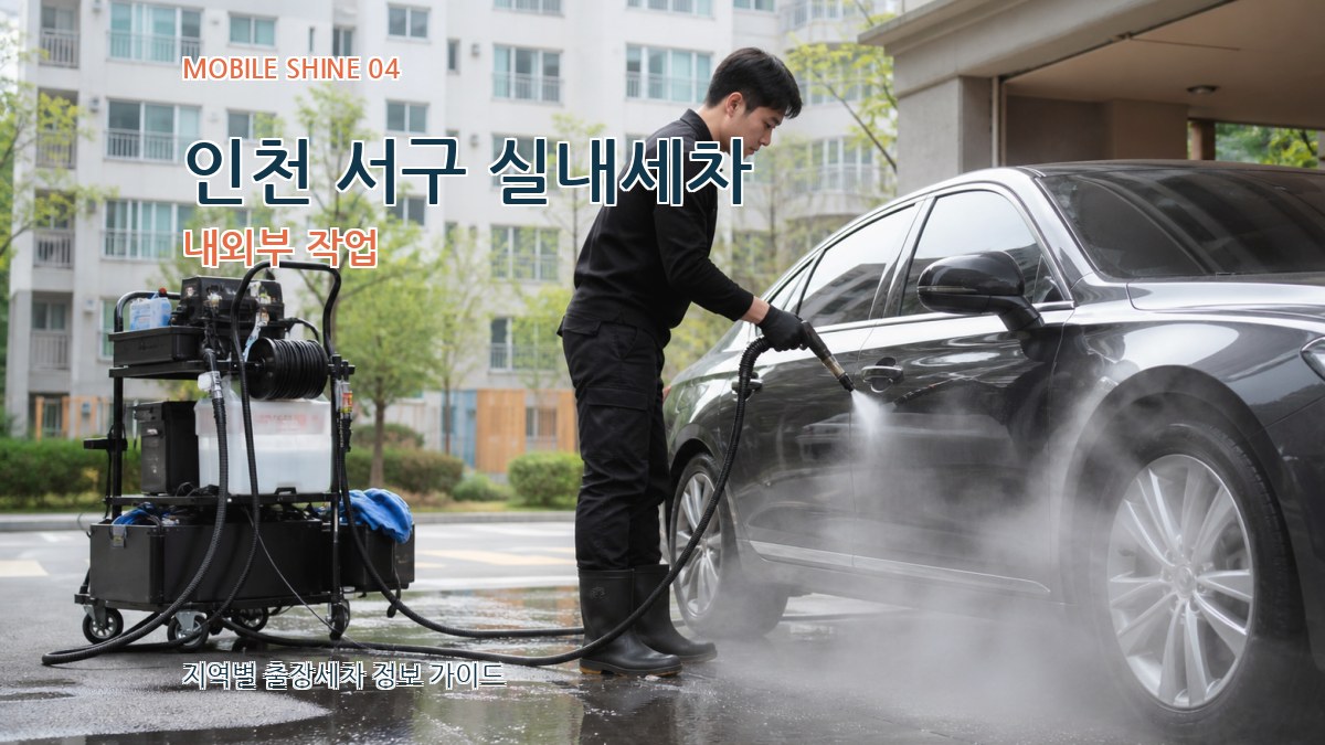 인천 서구 실내세차 내외부 작업