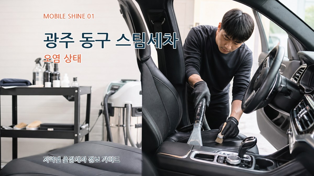 광주 동구 스팀세차