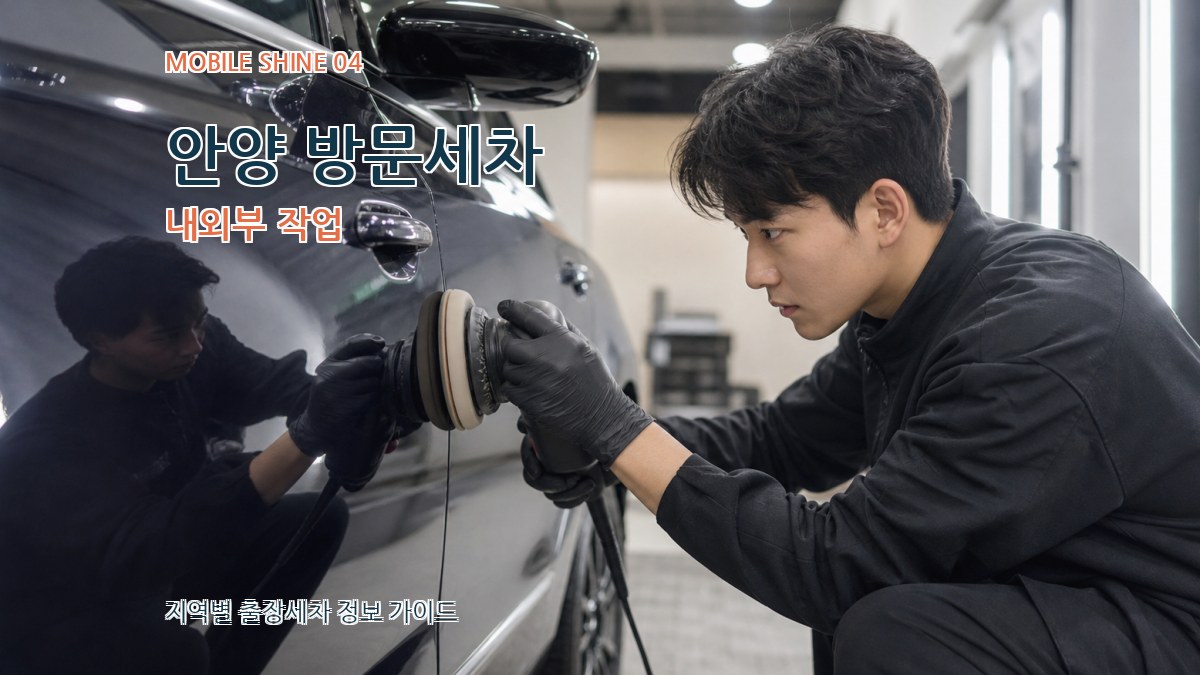 안양 방문세차 내외부 작업