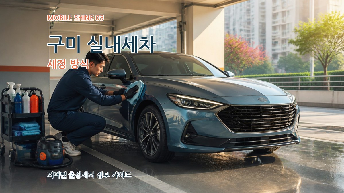 구미 실내세차 세정 방식